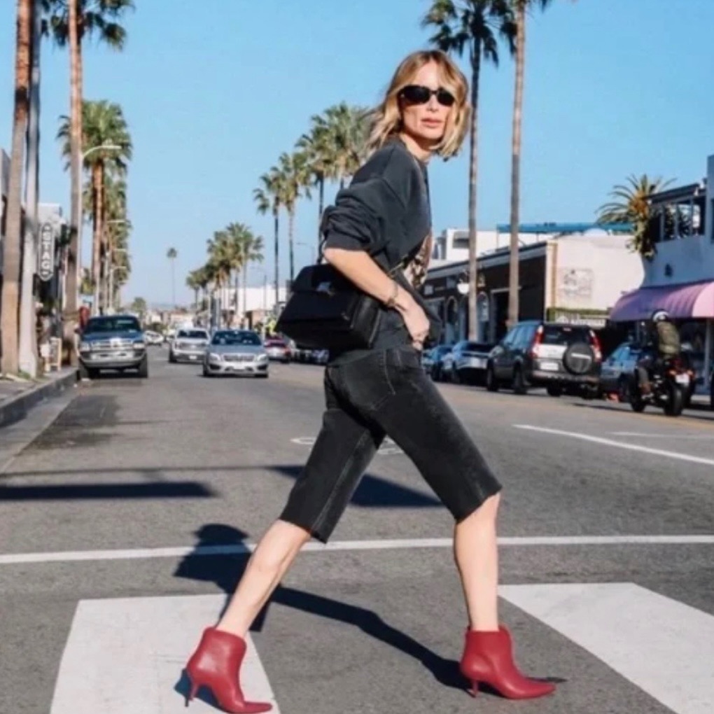 Rag & Bone Red Leather Booties